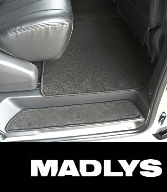 MADLYS ラグマット&ステップマットセット ブラック［後期型］