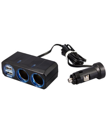 リングライトソケット ツイン+2口USB リングライトソケット ツイン+2口USB
