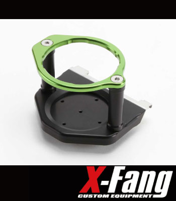 X-Fang ビレットドリンクホルダーSPカラーライムグリーン［後期型］