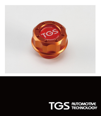 TGS ビレットオイルフィラーキャップリミテッドカラーオレンジ TGS ビレットオイルフィラーキャップリミテッドカラーオレンジ